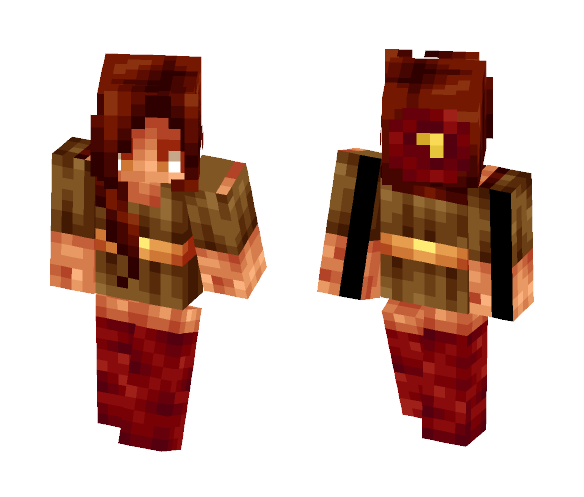 Mahogany Locks - Female Minecraft Skins - image 1