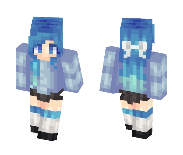 OC | Sapphire - FIRST POPREEL!! - Female Minecraft Skins - image 1