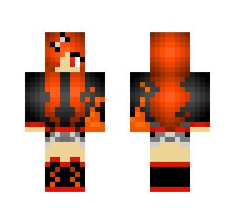 Fire Powered Girl ((owo)/) - Girl Minecraft Skins - image 2