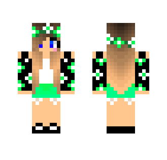 Green Flower Girl - Girl Minecraft Skins - image 2
