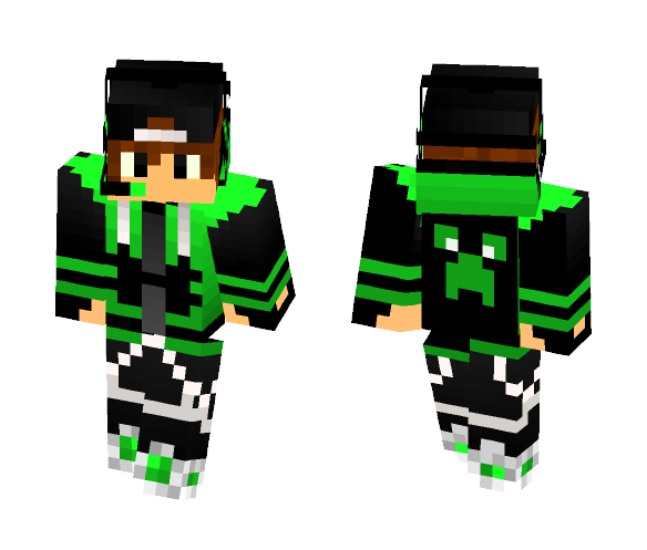 The Green teen Boy (Update) - Boy Minecraft Skins - image 1