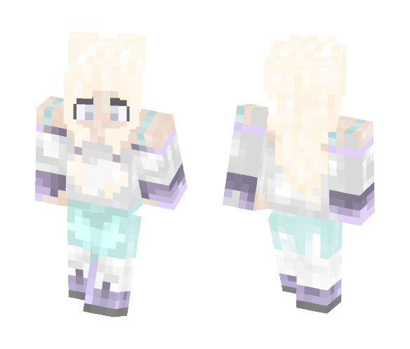blue & purple ♡ - Female Minecraft Skins - image 1