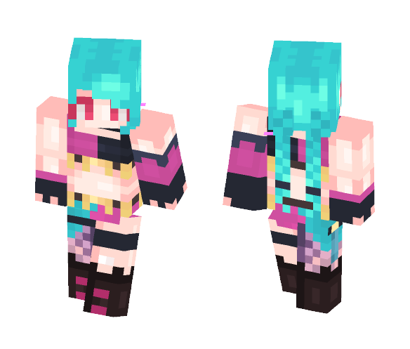 Jinx | LoL - Female Minecraft Skins - image 1