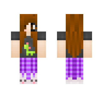 Gaming Girl In PJ's - Girl Minecraft Skins - image 2