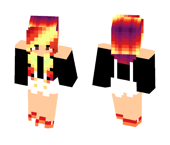 Fire Girl (≧o≦)/ - Girl Minecraft Skins - image 1
