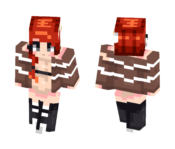 Fire for hair - Female Minecraft Skins - image 1