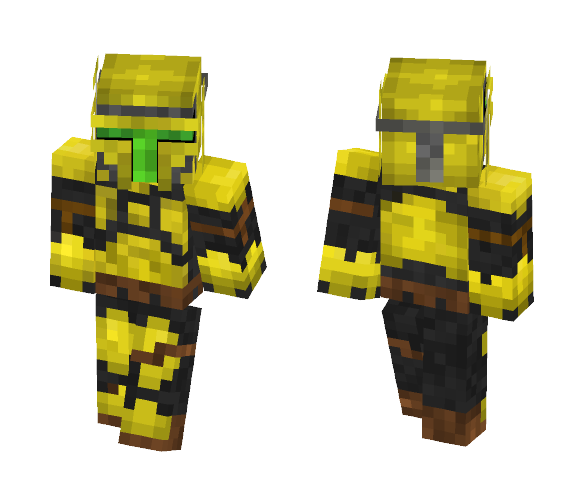 Golden Mandalorian - Male Minecraft Skins - image 1