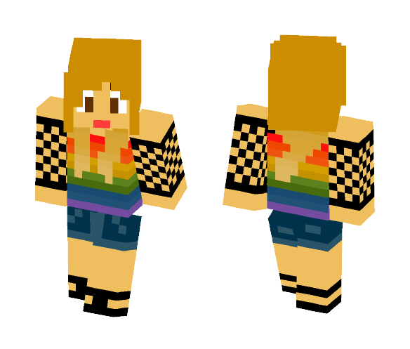 RainBow Girl - Girl Minecraft Skins - image 1