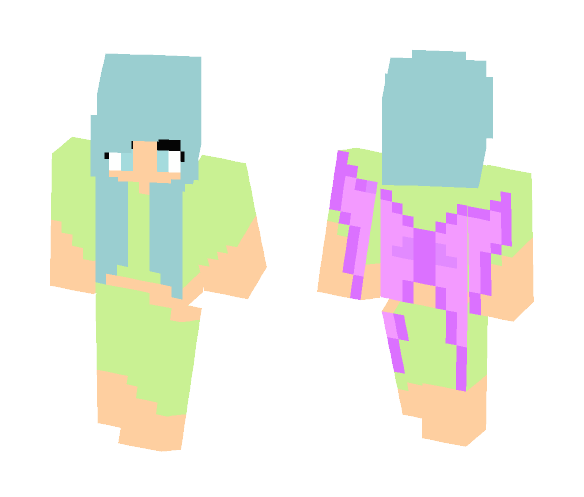 Pretty Fairy Girl (Shodow Blue) - Girl Minecraft Skins - image 1