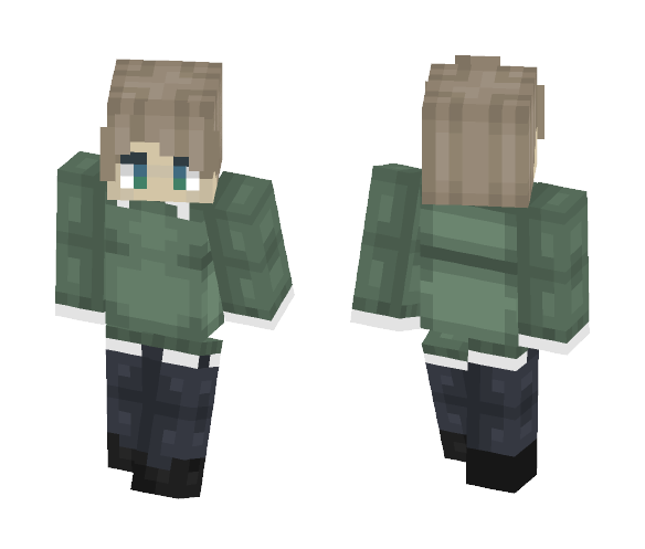 Green sweater - Male Minecraft Skins - image 1