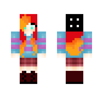 Frisk Sweater Girl - Girl Minecraft Skins - image 2