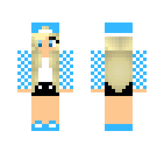 Beach Girl, Light Blue - Male Minecraft Skins - image 2