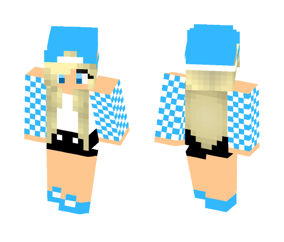 Beach Girl, Light Blue - Male Minecraft Skins - image 1