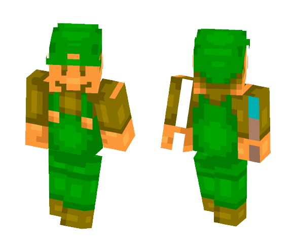 8-Bit Luigi - Male Minecraft Skins - image 1