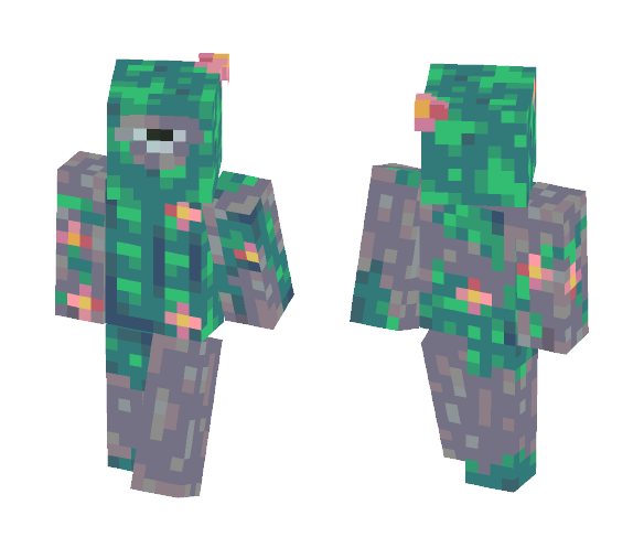 Mossy Stone Golem (updated shading) - Male Minecraft Skins - image 1