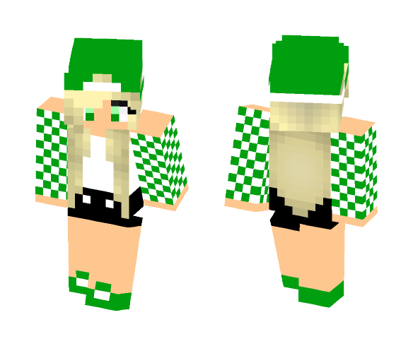 Beach Girl, Dark Green - Male Minecraft Skins - image 1