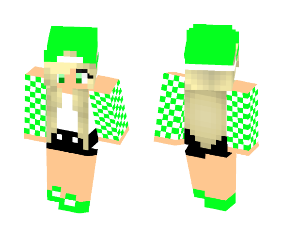 Beach Girl, Light Green - Male Minecraft Skins - image 1