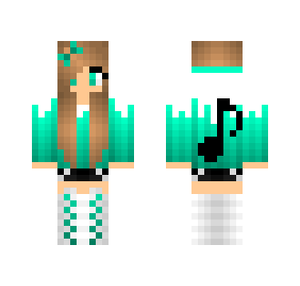 Musician Girl, Green - Male Minecraft Skins - image 2