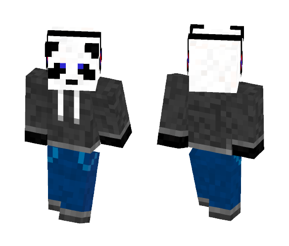 Panda Guy w/ Headphones - Male Minecraft Skins - image 1
