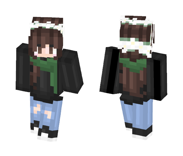Cute Scarf Girl ; Emmoohee Req - Cute Girls Minecraft Skins - image 1