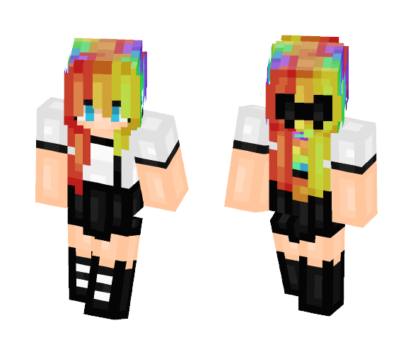 =RAINBOW= #PulseOrlando - Female Minecraft Skins - image 1