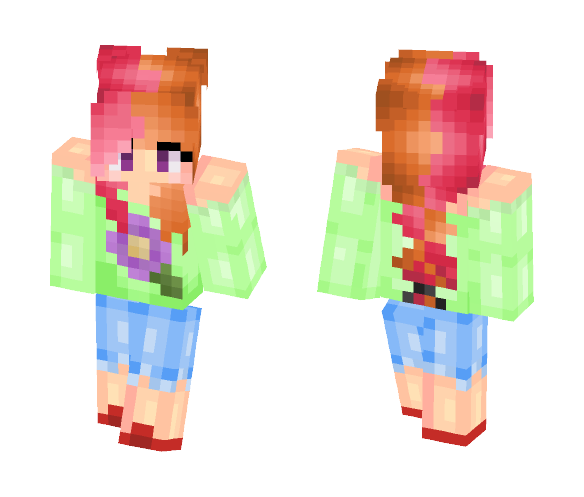 Braided Spring ~Nanuki - Female Minecraft Skins - image 1