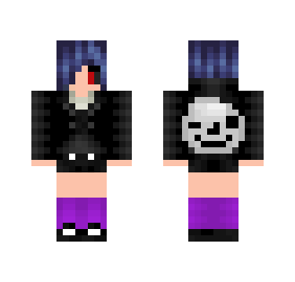 Touka with Sans Hoodie - Female Minecraft Skins - image 2