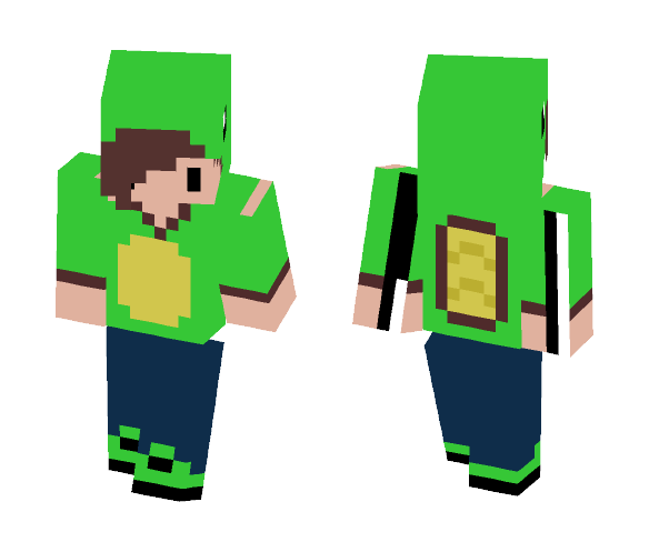 Turtle Hoodie :3 - Male Minecraft Skins - image 1
