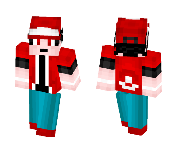 Pokemon Trainer Red (Revamped) - Male Minecraft Skins - image 1
