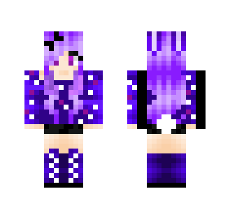 ♦ Purple galaxy bunny girl ♦ - Girl Minecraft Skins - image 2