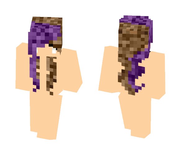 Purple/brown hair model - Female Minecraft Skins - image 1