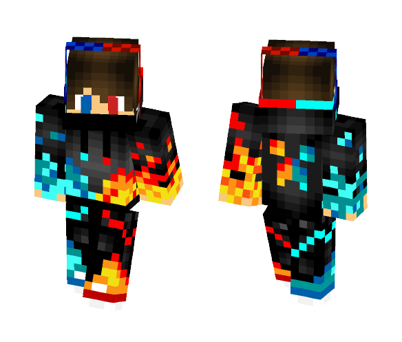 fire and ice - Male Minecraft Skins - image 1