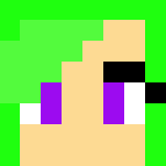 Girl (green hair) - Color Haired Girls Minecraft Skins - image 3