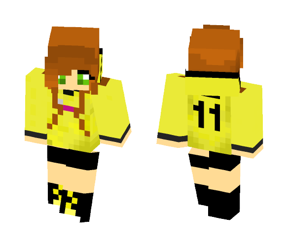 Borussia Dortmund Girl MR11 - Girl Minecraft Skins - image 1
