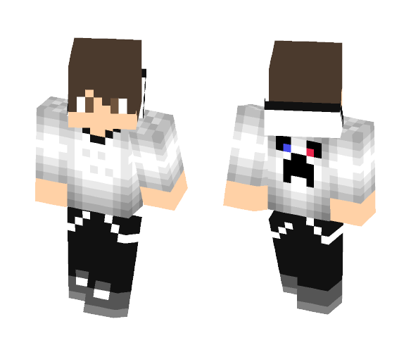 White Hoodie (Recreated) - Male Minecraft Skins - image 1