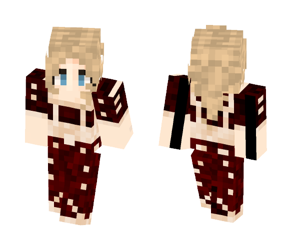 Renaissance Gown en Rouge w/Human - Female Minecraft Skins - image 1
