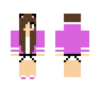 Shy Neko Girl - Girl Minecraft Skins - image 2