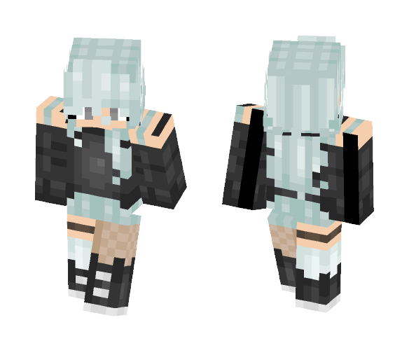 Shy Blue - Female Minecraft Skins - image 1