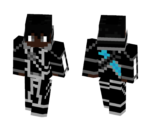 Black Kirito - Male Minecraft Skins - image 1