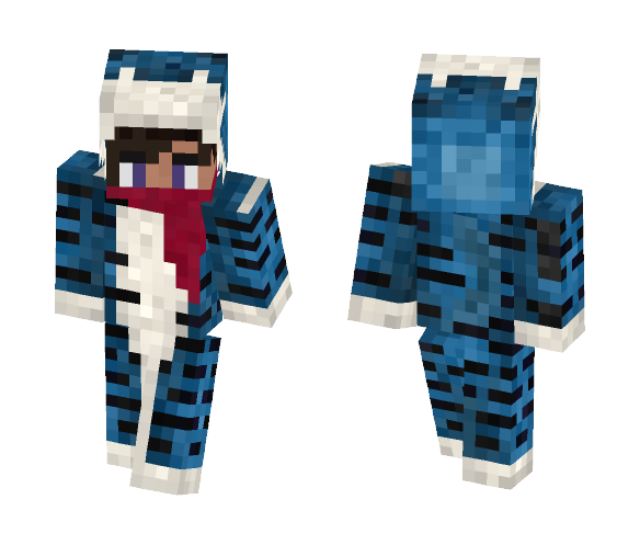 Blue Tiger - My Version - Male Minecraft Skins - image 1