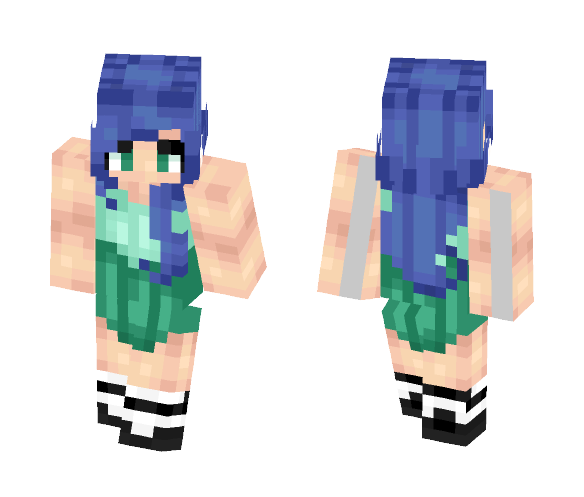 My OC: Aqua - Female Minecraft Skins - image 1