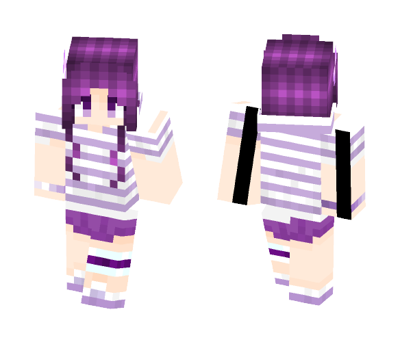 # Purple Summer Girl # - Girl Minecraft Skins - image 1