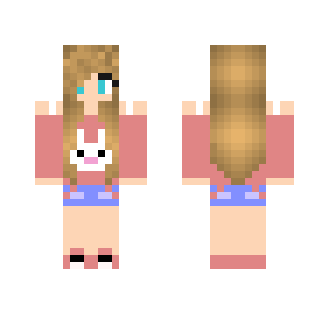 Girl Wearing Rabbit Tee - Girl Minecraft Skins - image 2