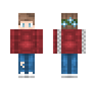 Red Sweater - Male Minecraft Skins - image 2