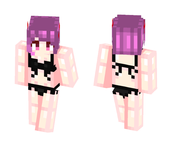 Summer Black Bikini - Female Minecraft Skins - image 1