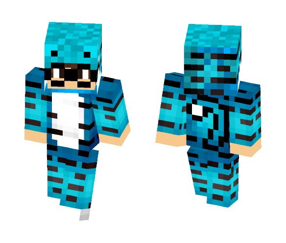 Blue Tiger Boy - Boy Minecraft Skins - image 1