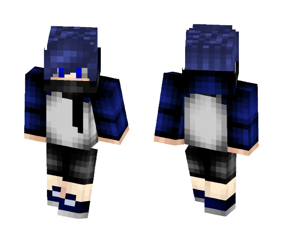 BLUE TRYHARD - Male Minecraft Skins - image 1