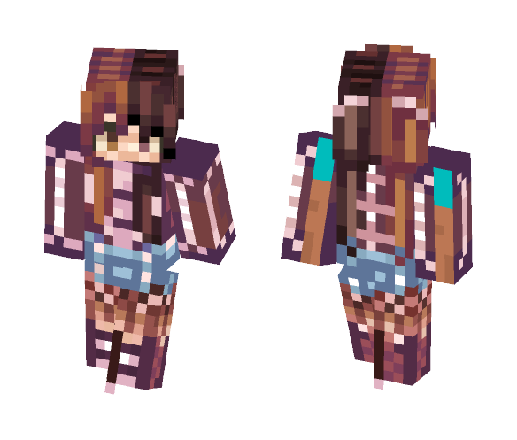Twin Skeletons {Better in Desc} - Female Minecraft Skins - image 1
