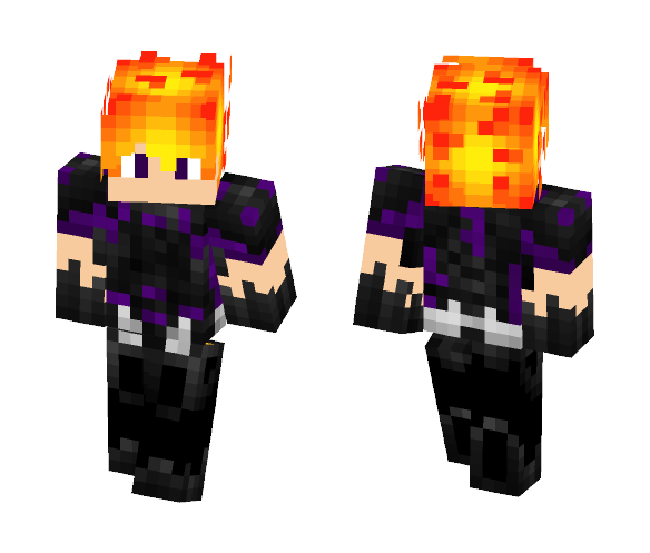Guys purple in armor - Male Minecraft Skins - image 1