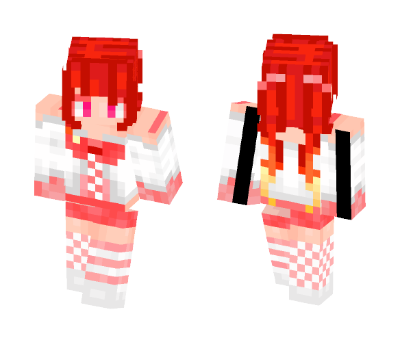 Anime- Tail Red -Freestyle - Female Minecraft Skins - image 1